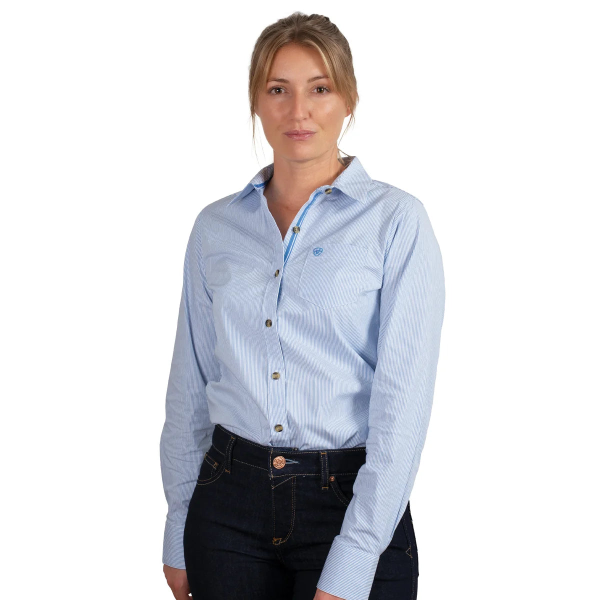 Ariat - Kirby Navy Light Blue Stripe