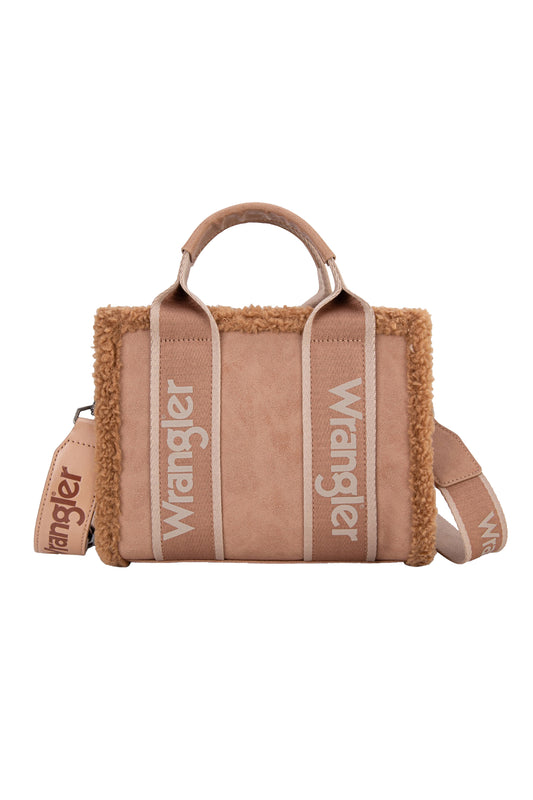 Wrangler - Sherpa Logo Crossbody Bag Camel