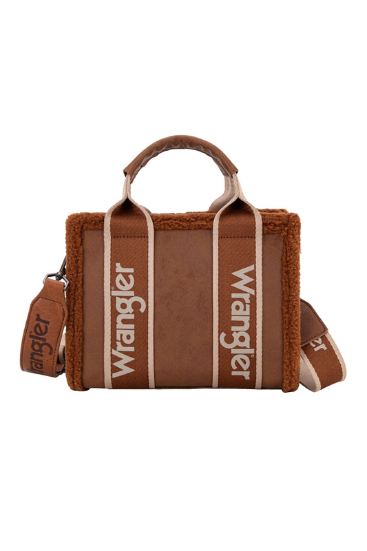 Wrangler - Sherpa Logo Crossbody Bag Tan