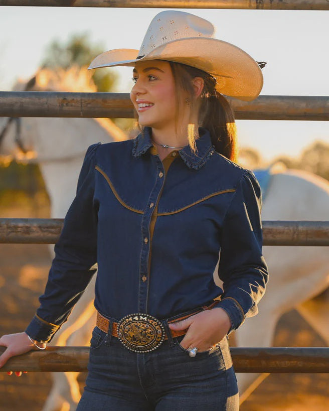 LS - Girls Denim Shirt