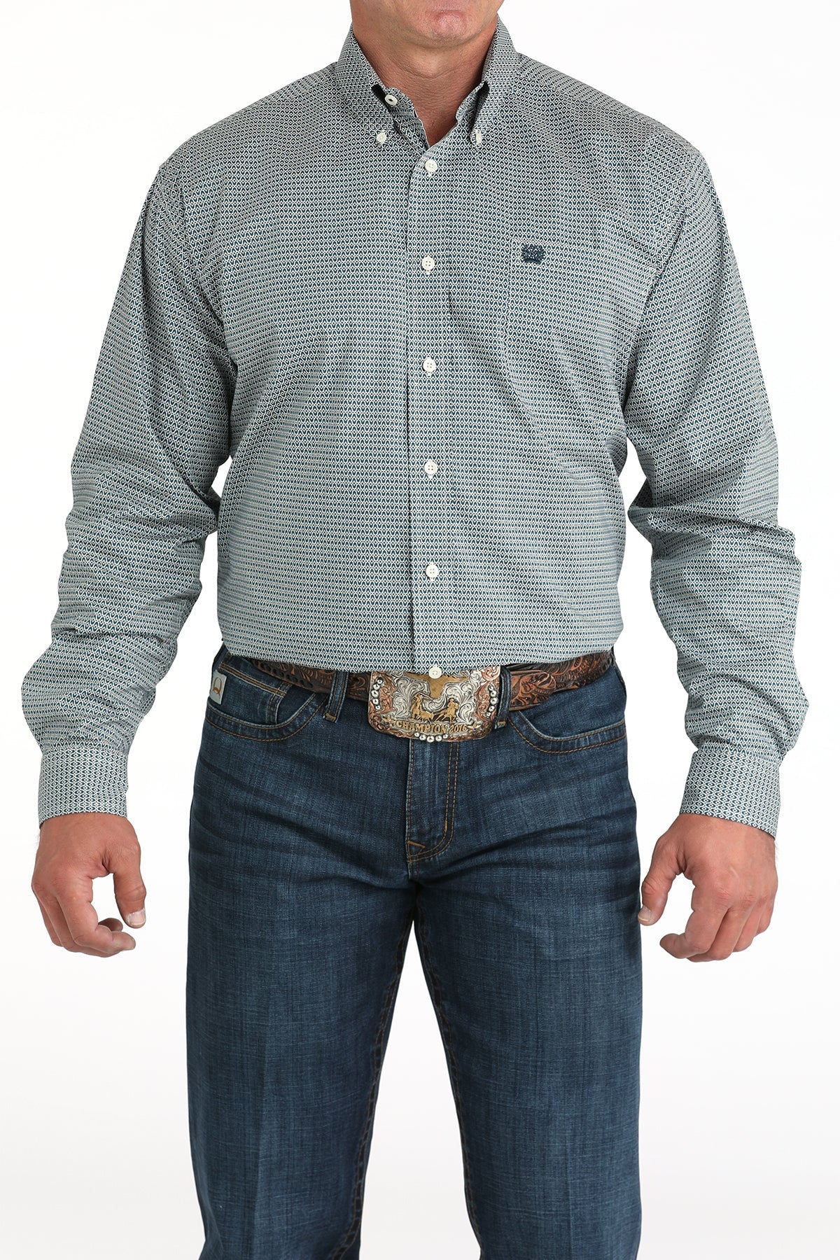 Cinch - Teal LS Shirt