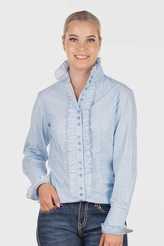 Fitted - F2001 Baby Blue Gingham