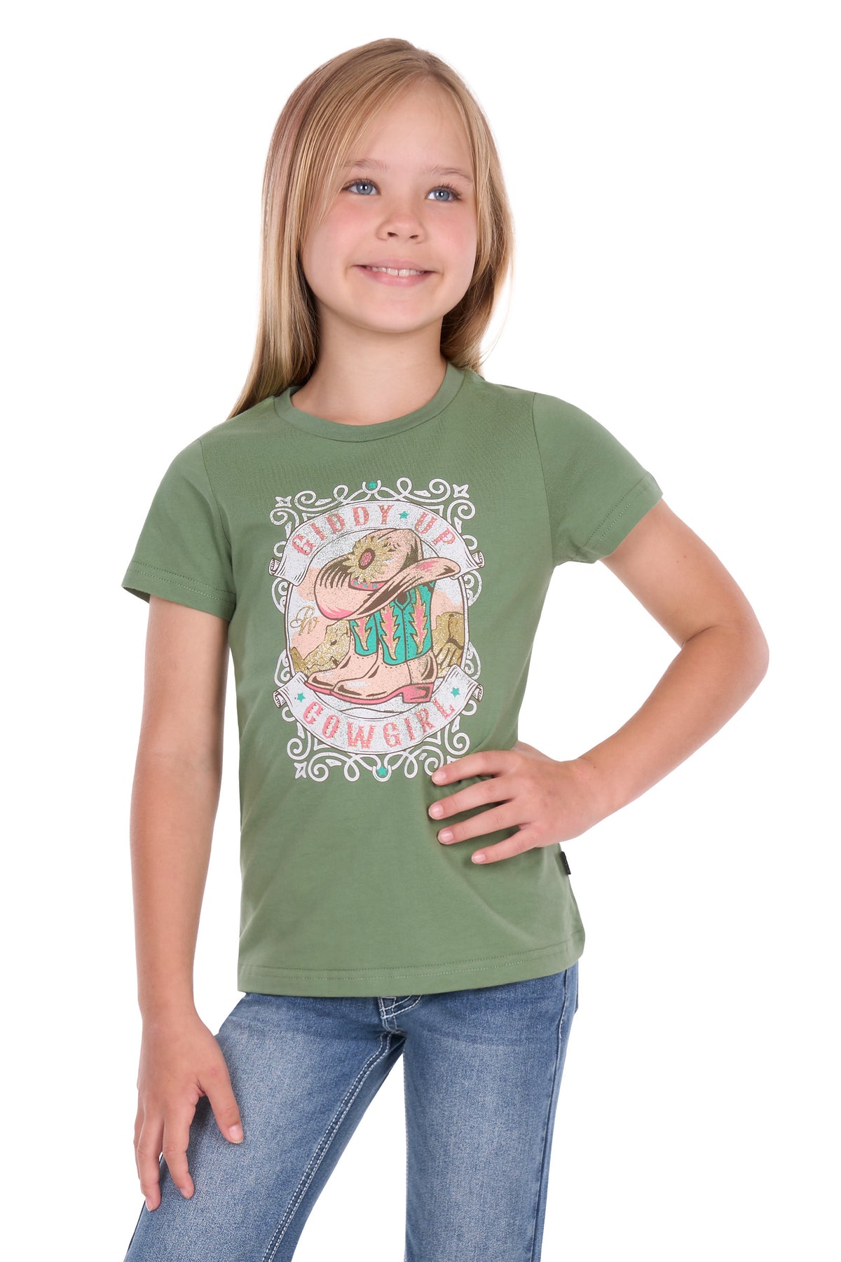 Pure Western - Girls Ella SS Tee