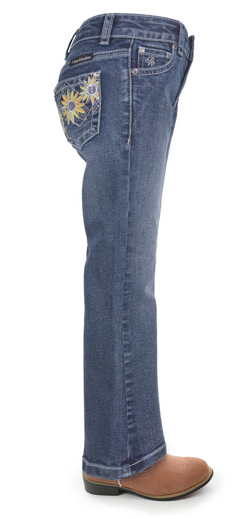 Pure Western Girls Amy Boot Cut Jean - Retro Blue