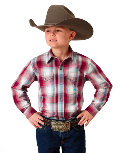 Roper Shirt Amarillo Collection - Plaid Red