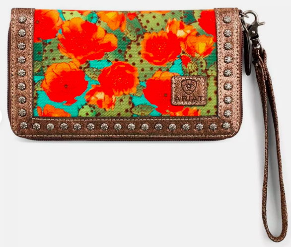 Ariat Clutch Wallet Prickly Pear Cactus