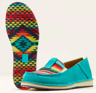 Ariat Women's Cruiser Teal Suede / Striking Serape