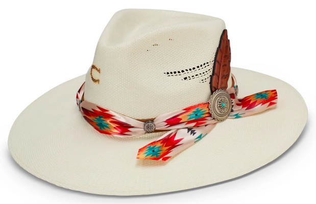 Charlie One Horse Navajo Natural Straw Hat