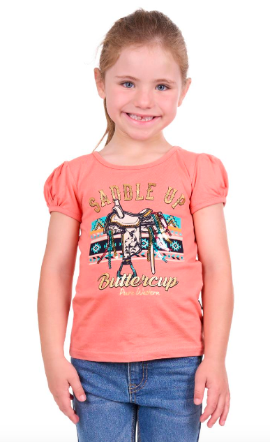 Pure Western Candice Tee - Coral