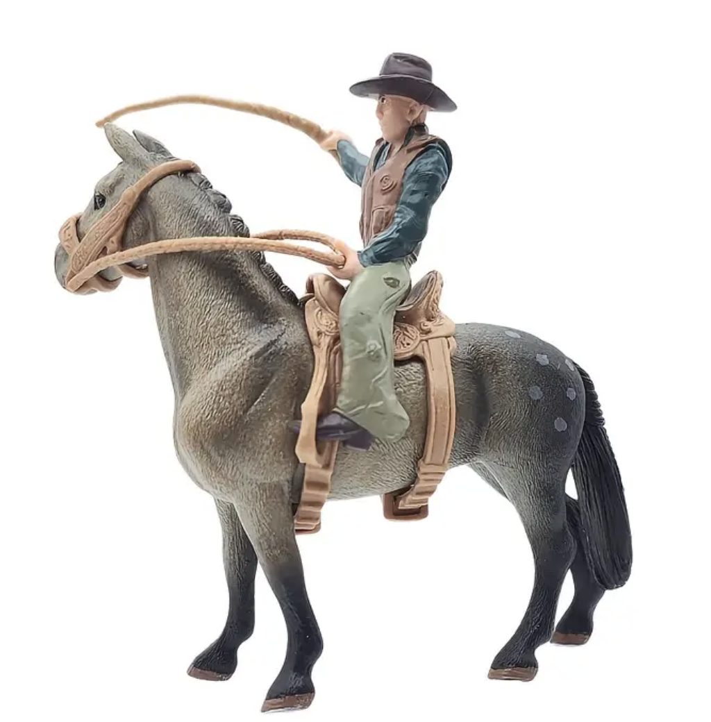 Figurine - Cowboy & Appaloosa