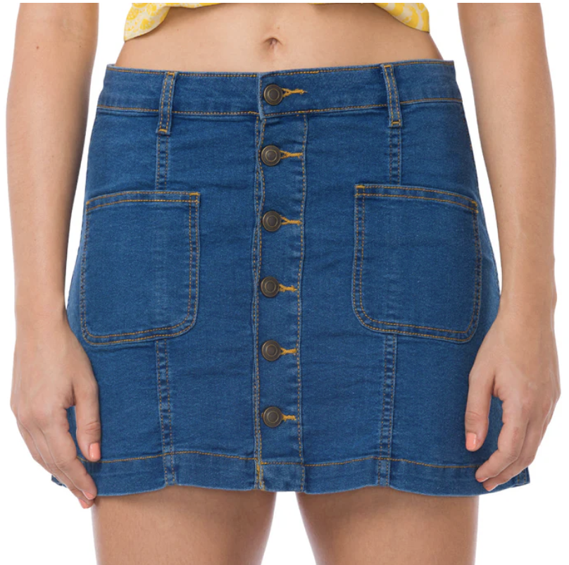 Denim Skirt - Macaroon