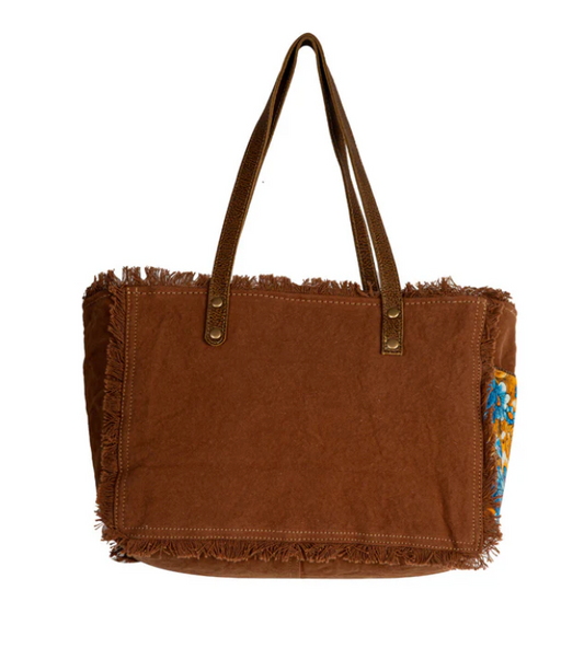 Blue Eidge Blooms Crossbody Bag