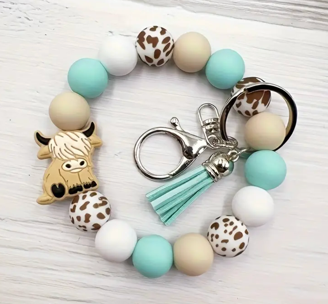 Key Chain - Cow & Bee