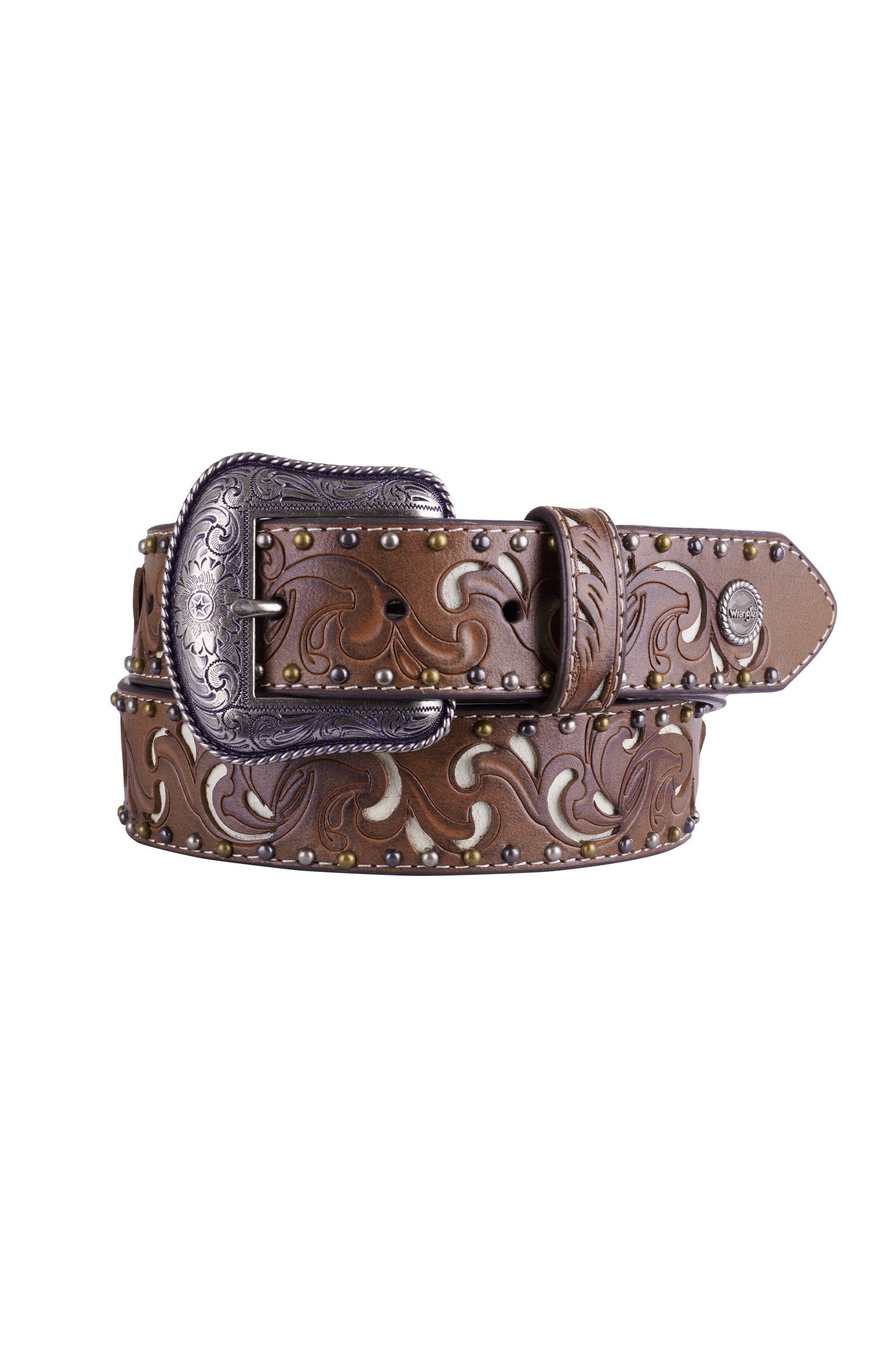 Wrangler Ainsley Leather Belt - Tan