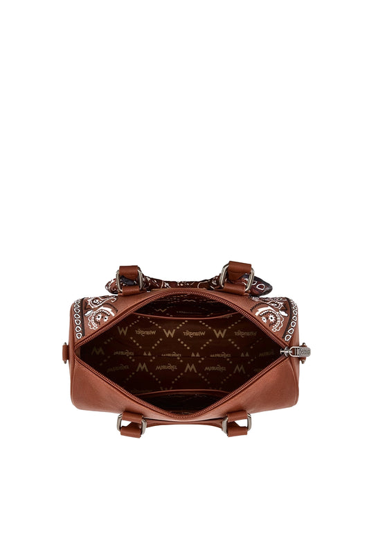 Wrangler - Tan Paisley Barrel Bag