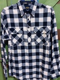 Bisley Flannelette Shirt - Navy