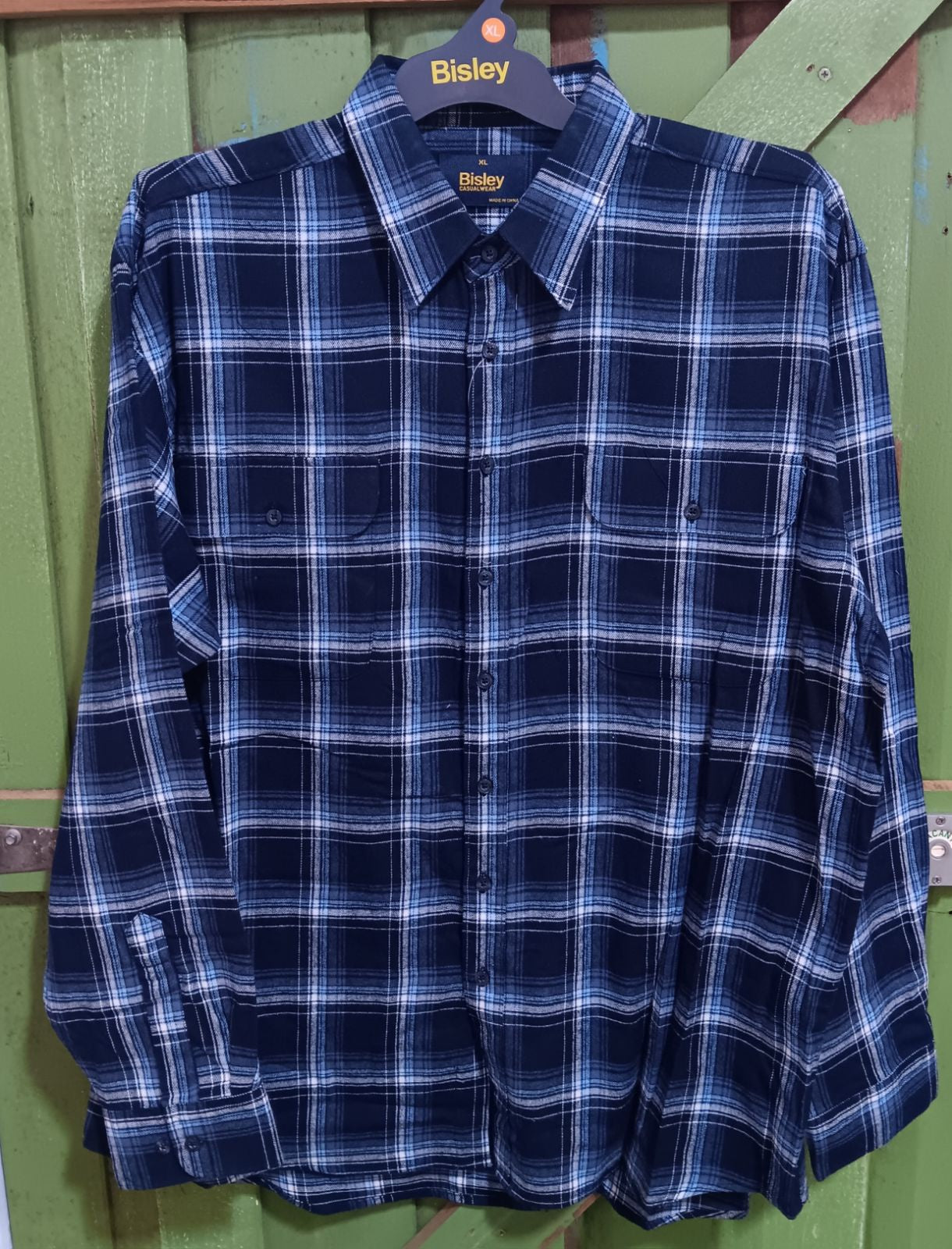 Bisley Flannelette Navy Check