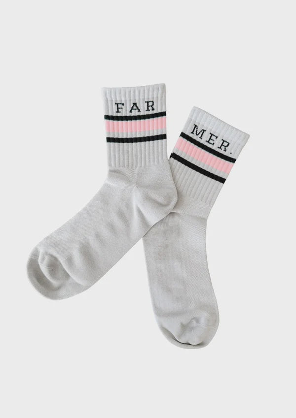 Far Mer - Mint Crew Socks