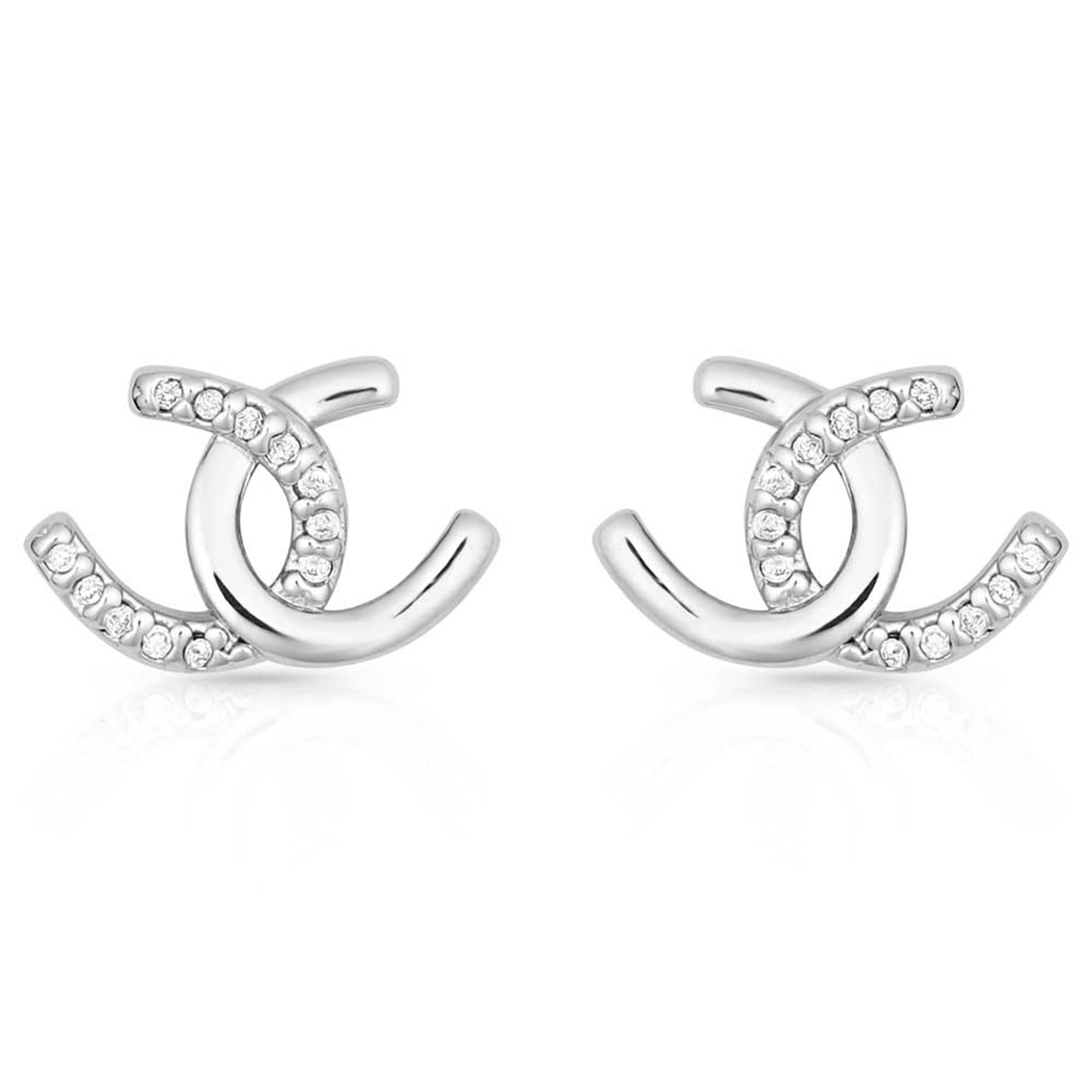Montana Silversmith Horseshoe Happiness Post Earrings