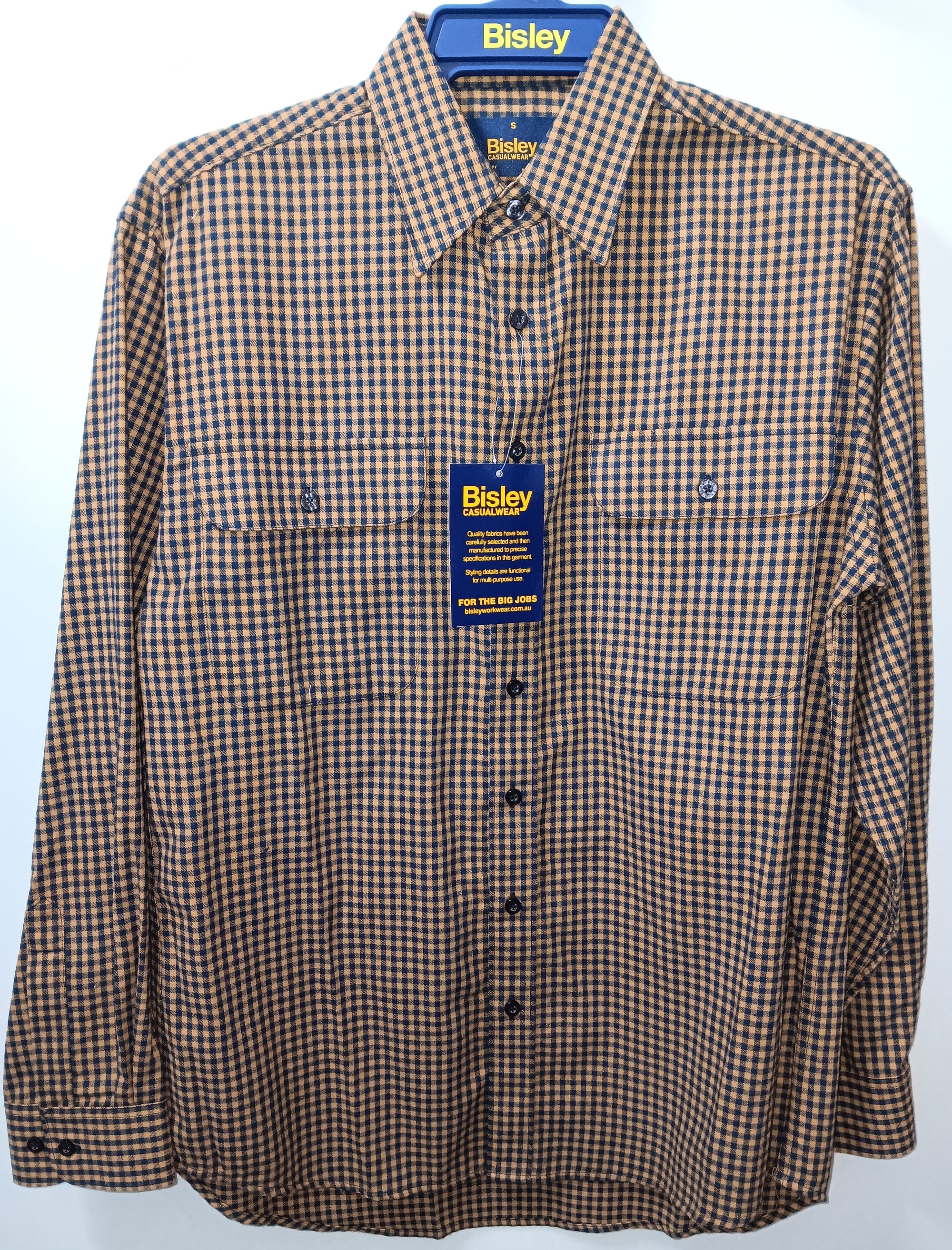 Bisley Shirt Flannelette Brown