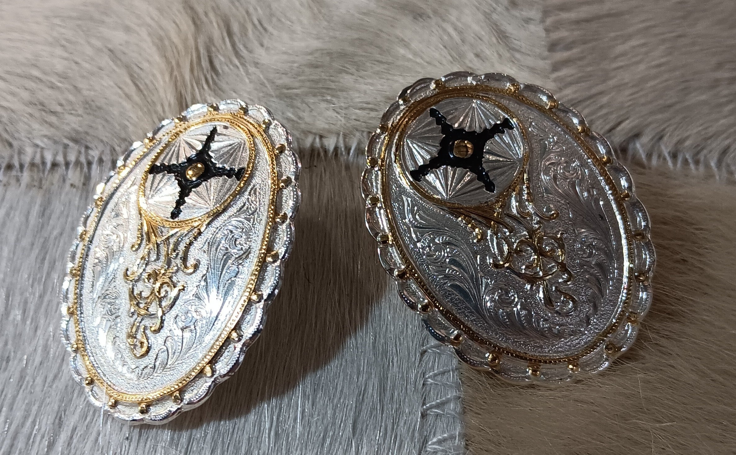 Montana Silversmith Concho Silver Earings