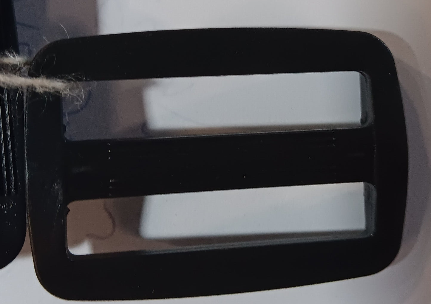 Rectangular Clasp Black Plastic