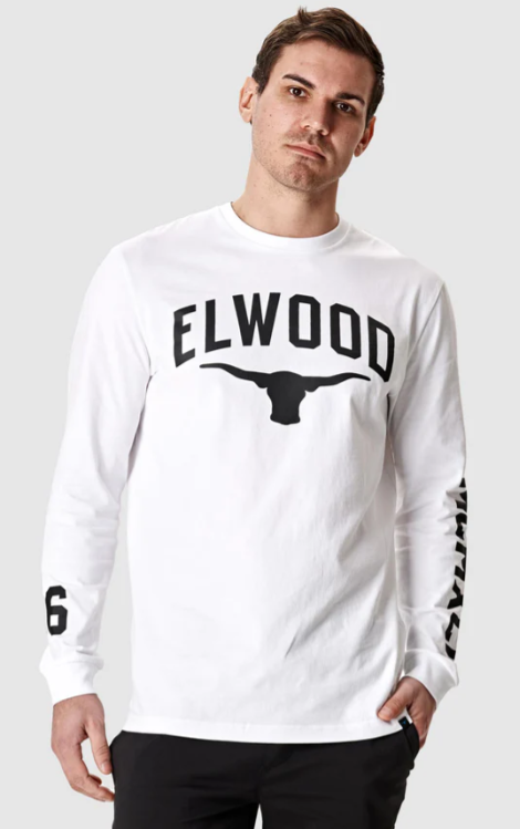 ELWD 96 Long Sleeve Tee White