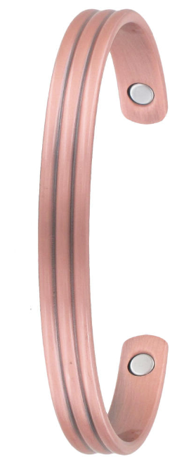 Copper Bracelet Pressed Line