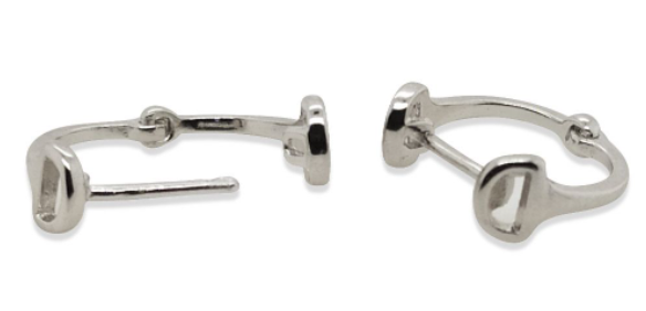 MCJ Snaffle Huggie Earrings