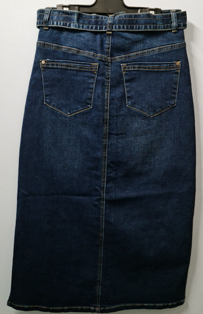 Corfu Long Denim Skirt 9.9oz