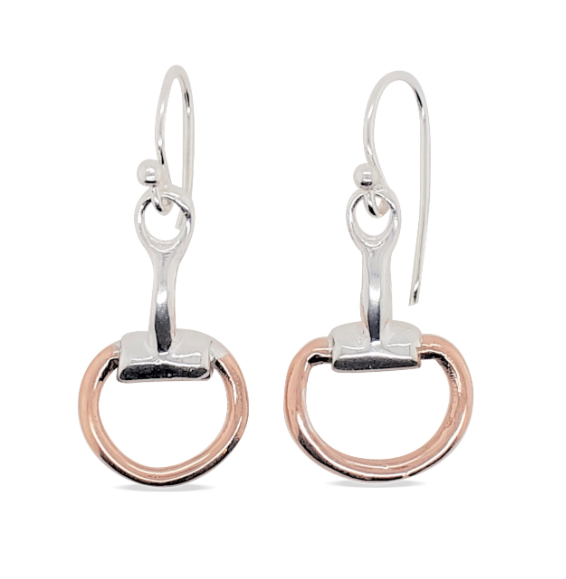 MCJ Sterling Sliver Horse Bit Earrings
