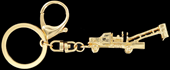 Key Chain - Gold Blower Truck model