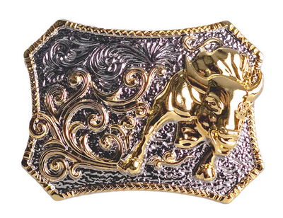 Raging Bull - Gold on Silver