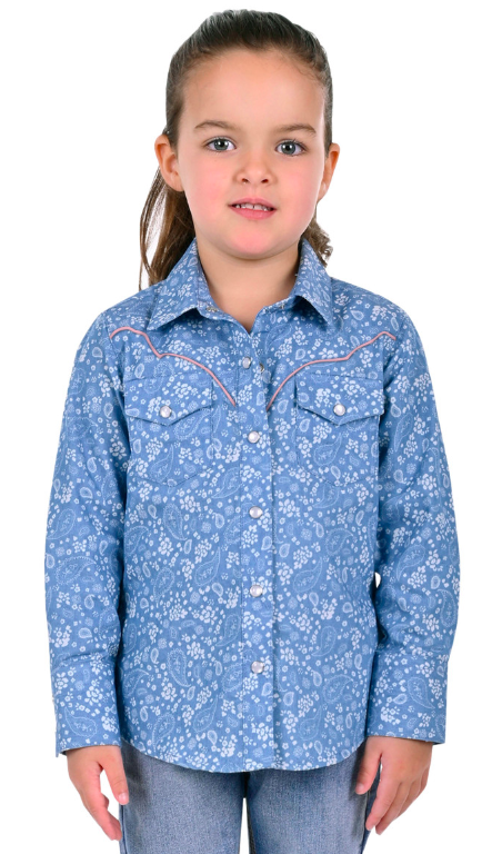 Pure Western Shirt Giselle - Chambray