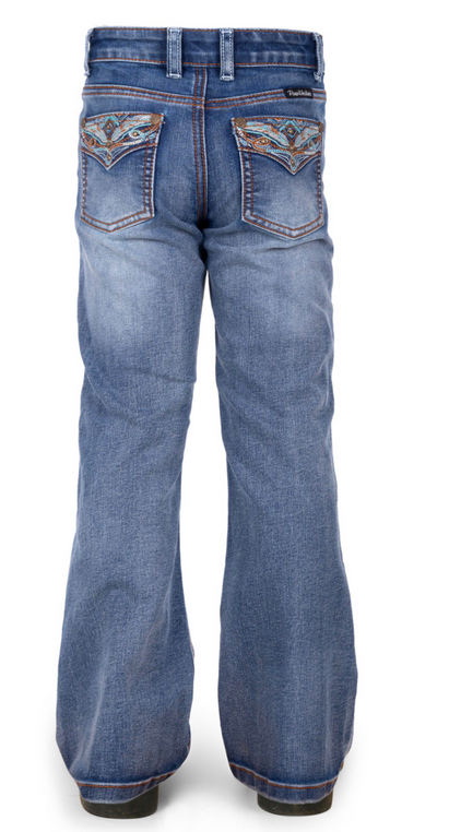 Pure Western Girls Nina Boot Cut Jeans - Moonshine