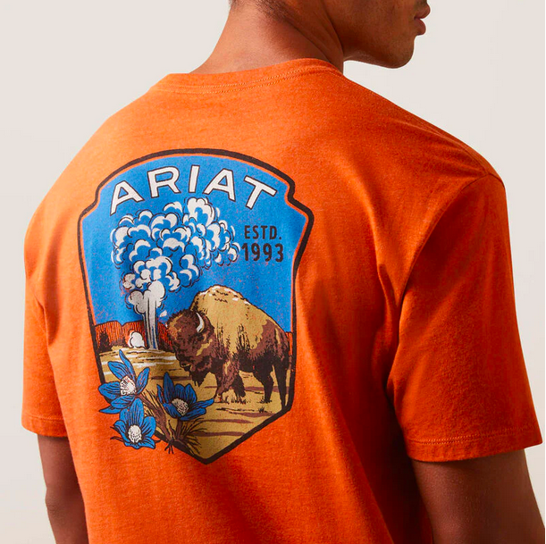 Ariat Tee Old Faithful - Adobe
