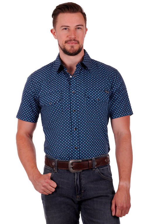 Wrangler Shirt Brendon - Black/Blue