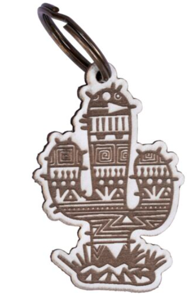 Key Chain - Leather and Hair