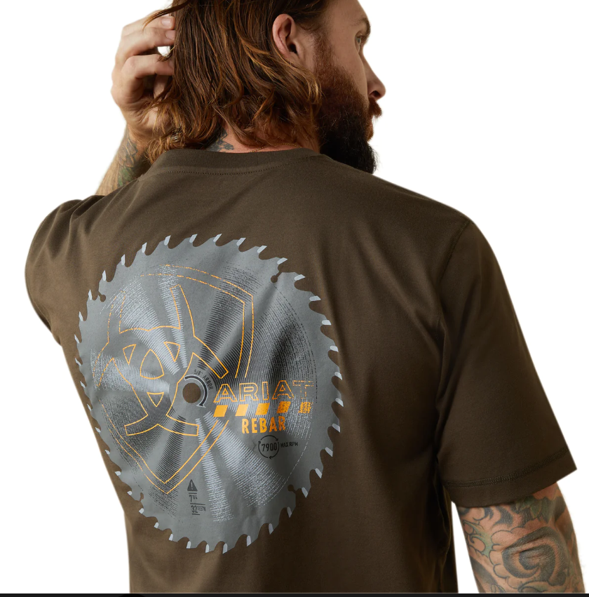 Ariat Tee Rebar Workman Buzz Saw - Wren