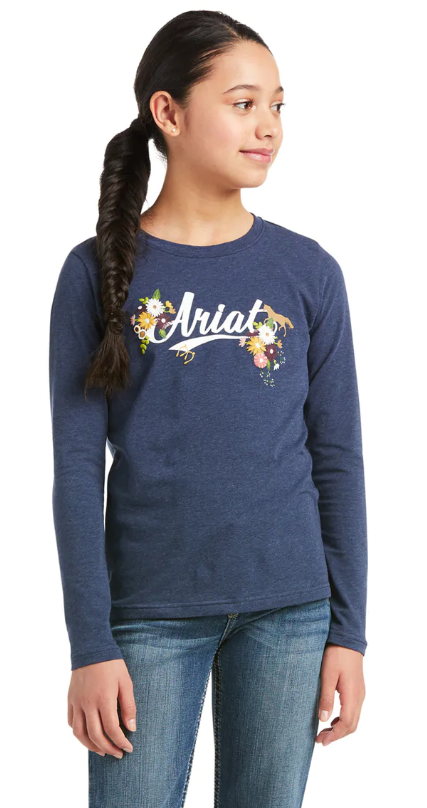 Ariat Tee Flora Fauna Logo