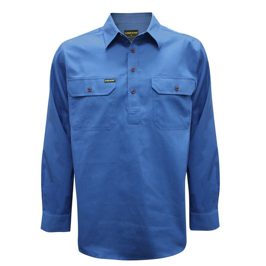 Hard Slog Mens Half Placket Light Cotton Shirt