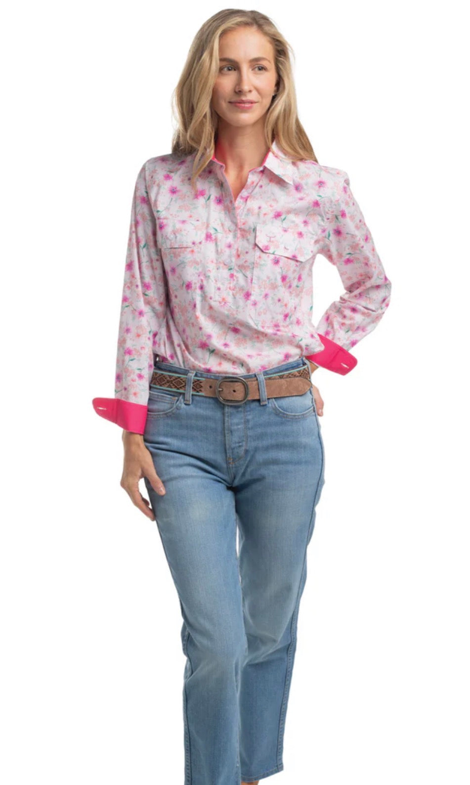 Just Country - Georgie Hot Pink Shirt