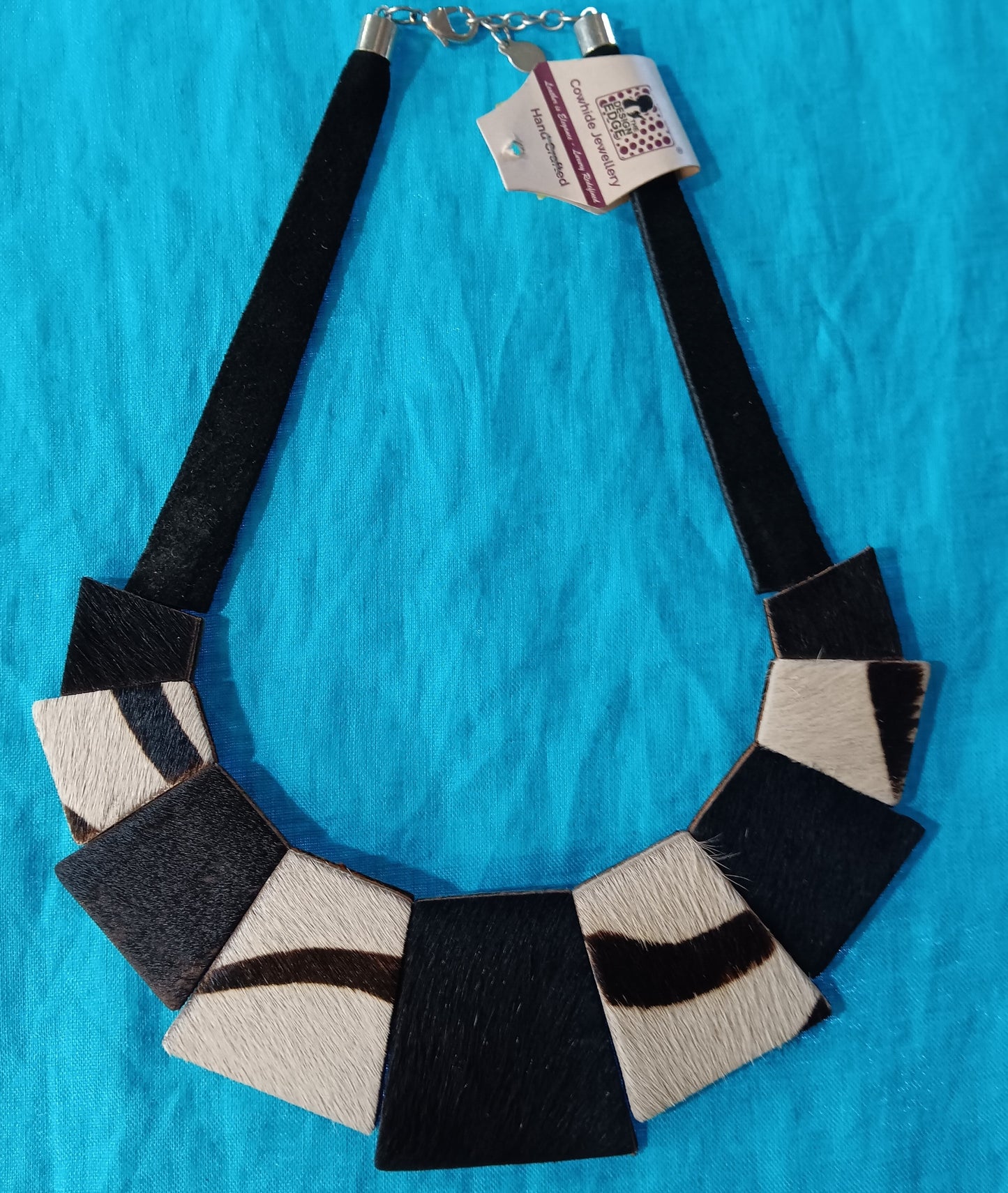 Design Edge Cowhide Necklace