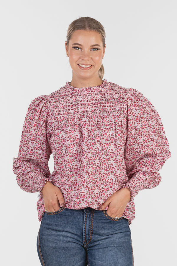 H & H - LC Collection Shirt - Pink Floral
