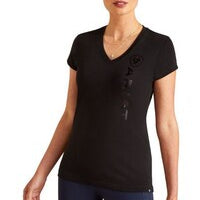 Ariat Womens Vertical Logo V- Neck S/S Shirt