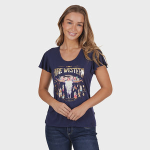 Womens Pure Western Becky Short Sleeve Tee