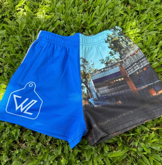 WL - Kids Blue/Truck Shorts