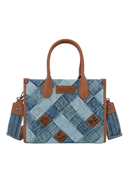 Wrangler - Denim Patchwork Crossbody Bag