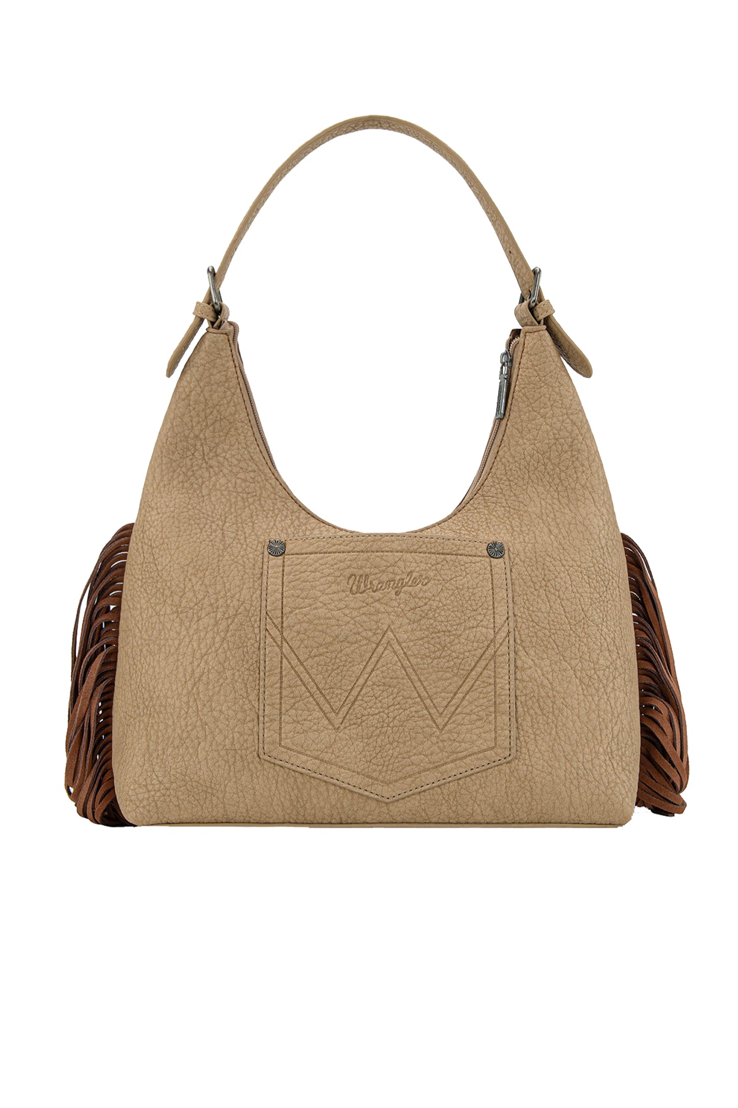 Wrangler - Tooled Fringe Shoulder Bag Camel