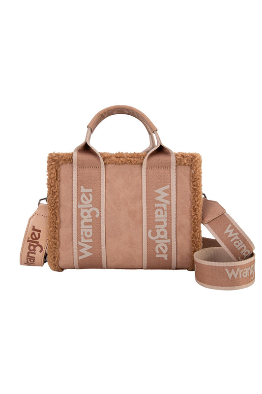 Wrangler - Sherpa Logo Crossbody Bag Camel